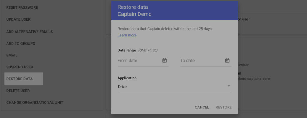 Mail Restore