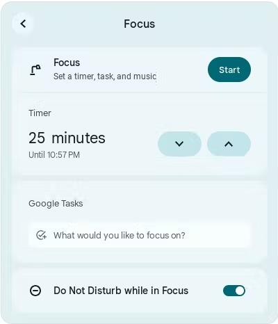 Focus ChromeOS