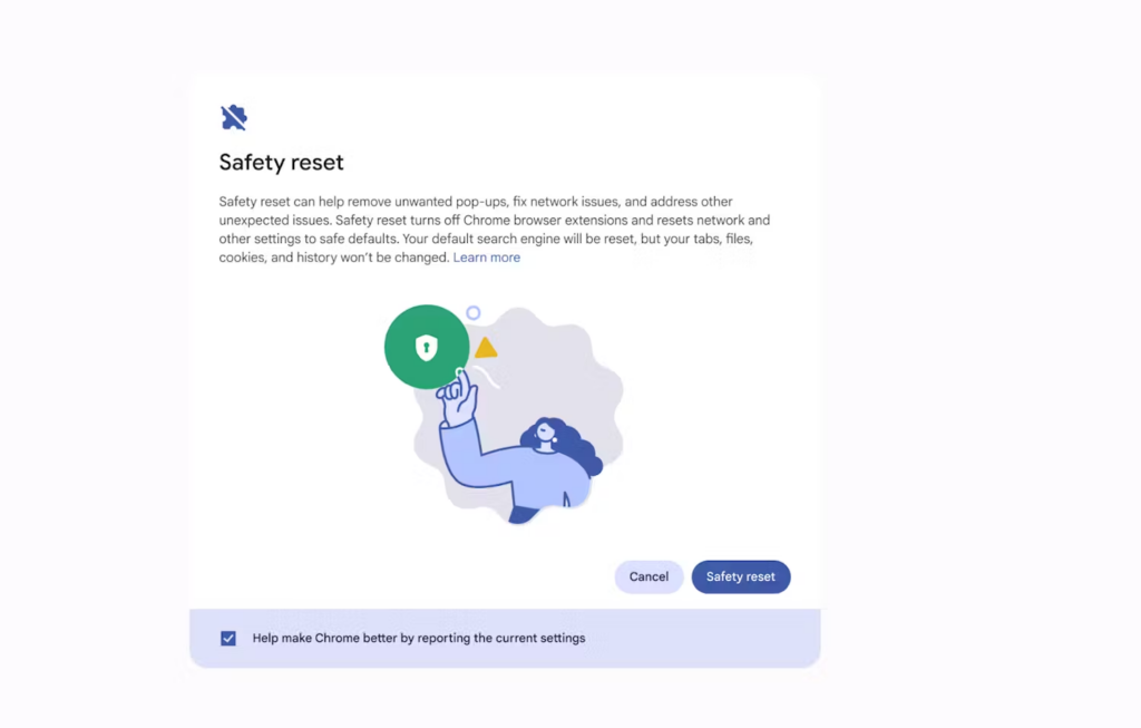 ChromeOS Back To Safety